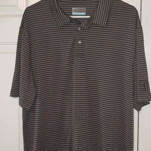 PGA Tour Striped Polo